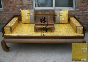 Năm mảnh giường Rohan Rohan nệm pad mat Trung Quốc gỗ hồng mộc nội thất xốp gói pad bằng gói Lotus - Nệm nệm đơn