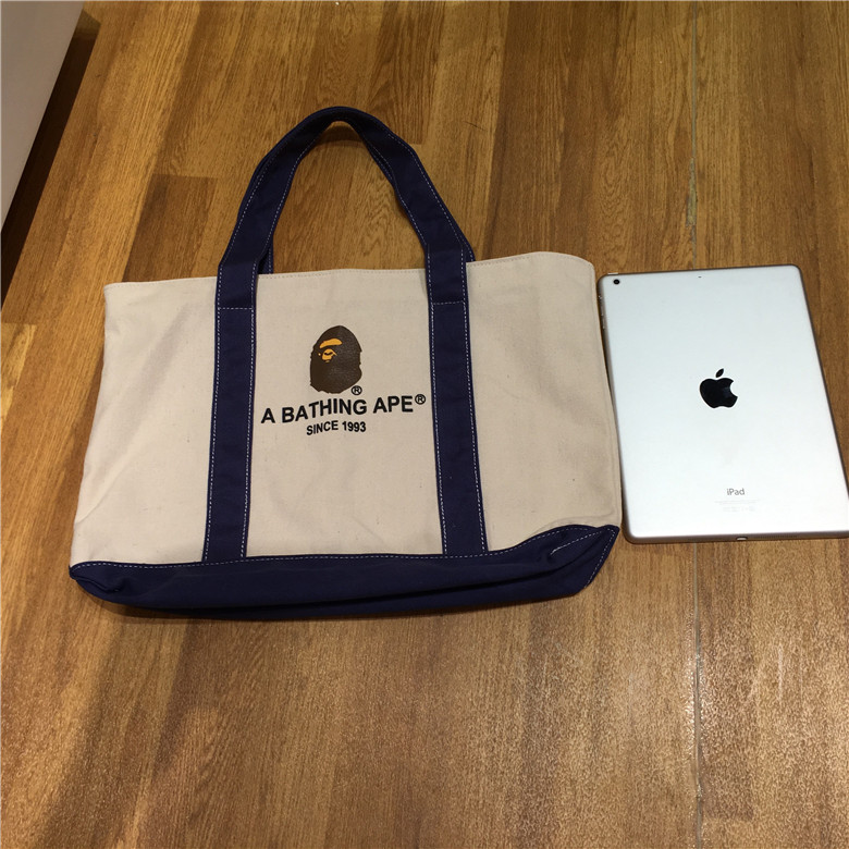 Horizontal Stylemagazine appendix bape A BATHING APE portable The single shoulder bag Shopping bag Canvas bag Exposure