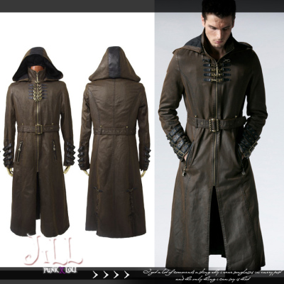 taobao agent O Jier o steam Punk hooded military uniform long coats wild darts Steampunk y550