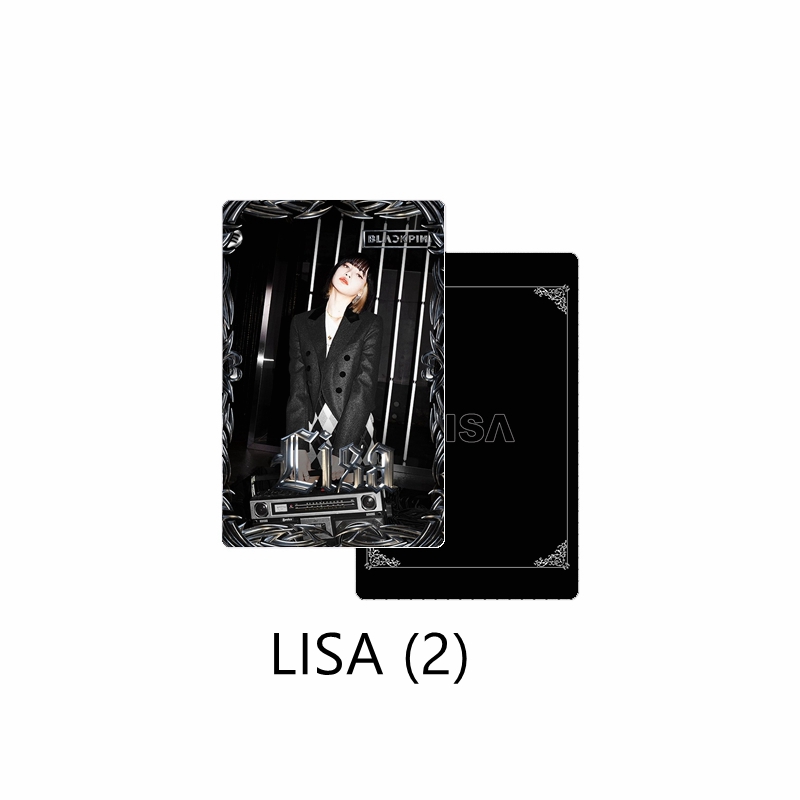 LISA&(2)blackpinkSpotify periphery Same autograph Small card