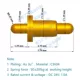 Đầu nối chân cắm lò xo pogopin hút từ với ăng ten lỗ vít đầu dò kiểm tra ống sạc kim pin kim