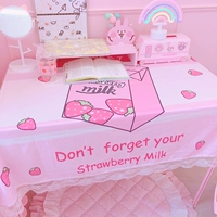 Японская милая клубника для школьников, настольный коврик для принцессы для письма, популярно в интернете