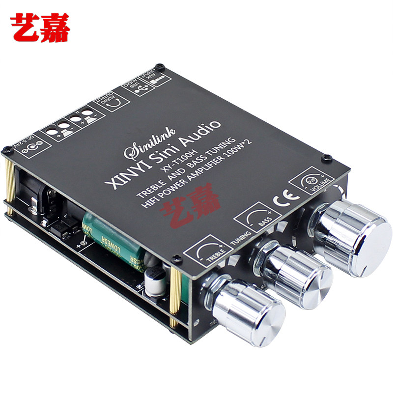 HIFI Cấp 5.0 Bảng kỹ thuật số Bluetooth Dual Dual Mercy 2*100W Highbaria Điều chỉnh mô -đun âm thanh cao module khuếch đại âm thanh