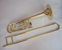Nhạc cụ trombone đích thực thả B giai điệu tenor chuyển vị trombone kéo kéo trombone ban nhạc trường biểu diễn - Nhạc cụ phương Tây đàn nguyệt