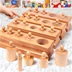 Montessori mầm non lực lượng giáo dục 1-2-3 tuổi và một khối nửa bé đồ chơi giáo dục cậu bé Đồ chơi bằng gỗ