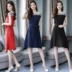 Mùa hè 2019 mới của phụ nữ phiên bản Hàn Quốc của nước hoa nhỏ lady khí chất lưới khâu eo váy giảm béo - váy đầm váy đầm