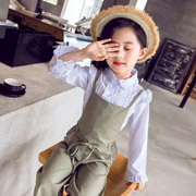 Quần áo trẻ em mùa thu 2019 yếm mùa xuân hai bộ quần áo trẻ em 5 tuổi 6 tuổi mùa thu 7 tuổi - Khác