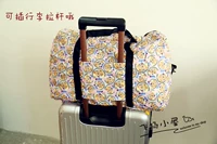 Công suất lớn dễ thương cá tính hoạt hình di động với túi du lịch gấp túi du lịch có thể được đưa vào trường hợp xe đẩy vali lock and lock 20 inch
