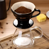 Tay- rửa nồi cà phê đặt gốm v- hình bộ lọc cốc tốt miệng nồi nhỏ giọt cà phê sản xuất bia nồi thiết bị gia dụng ly uống cafe độc đáo