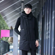 Mùa thu và mùa đông xuống cotton vest nam Hàn Quốc phiên bản của triều Slim bánh mì quần áo dày trùm đầu thanh niên vest vest jacket