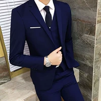 Bộ đồ vest nam ba mảnh mùa xuân tự canh tác kinh doanh chuyên nghiệp chú rể phù hợp với chú rể váy cưới - Suit phù hợp shop do nam cao cap