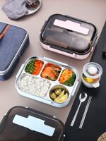 Lunch Box Bag thermal Insulation Bento Handbag Student's Ric