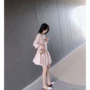 Váy đầm nữ xếp li nhỏ xinh của Hàn Quốc 2019 mùa hè mới nhỏ ngọt ngào thả lỏng đầm thon - Cộng với kích thước quần áo quần bò