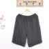 Trang chủ quần short pyjama quần lỏng nam điều hòa phần mỏng nhà mùa hè mùa hè cotton kích thước lớn bông sáu điểm - Quần tây quần đũi nam Quần tây