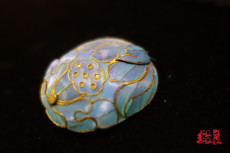 аксессуары для волос 【缀百裘-大雅美学】清代点翠莲花莲蓬多子帽花发饰翠鸟羽古董