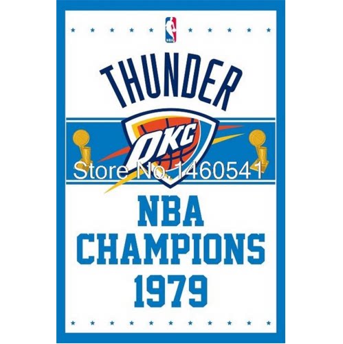 Иностранная торговля Флаг команды баскетбол Thunder NBA Оклахома Сити Thunder Флаг команды