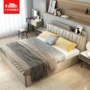 Phòng ngủ tối giản hiện đại đặt bàn cạnh giường ngủ Lựa chọn giường đôi đặt bàn trang điểm kết hợp tủ quần áo nội thất ghế sofa phòng khách