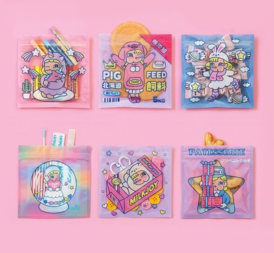 taobao agent Bangs girl packaging self -sealed bags to contain small objects, pocket pockets, storage small pull border bags 5 yuan 8