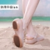 Giày Croc Chống Trơn Trượt Nữ Ins Hợp Thời Trang Bao Đầu Đế Mềm Đi Biển Jelly Giày Sandal 2023 Giày Đi Mưa Mới Đế Dày Dép Dép phòng thí nghiệm 