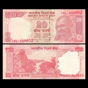 [Châu Á] New UNC Ấn Độ 20 rupee tiền xu nước ngoài tiền giấy ngoại tệ