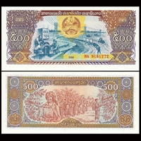 [Châu Á] New UNC Lào 500 Kip Tiền giấy tiền nước ngoài dong xu co