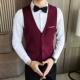 Бордовый жилет, рубашка, штаны