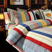 Bộ chăn ga gối bông kiểu Âu và Mỹ gồm ba bộ chăn ga gối cotton cao cấp sang trọng - Trải giường