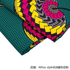 Набивные ткани 新款非洲风全涤蜡染印花布batik fabric几何印花布料