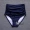 Quần bơi cạp cao màu đen eo nữ màu rắn áo tắm tam giác che bụng đã mỏng với kích thước lớn quần bơi mùa xuân nóng - Bộ đồ bơi hai mảnh