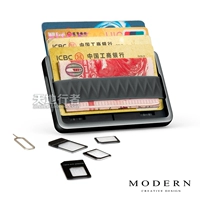 Đức HIỆN ĐẠI nhôm không khí ví thẻ ID thẻ thẻ sim bộ thẻ khe cắm thẻ nam ví kim loại ví những mẫu ví da nam đẹp
