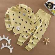 Vòng cổ thiết kế quần bụng trẻ em quần áo mùa thu quần áo nam mùa thu nam mùa đông phù hợp với bé 2018 bên trong - Quần áo lót