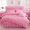 công chúa Hàn Quốc chải ren giường kiểu váy bedspread denim màu giường ren chăn che hơn 1,5 1.8m - Bộ đồ giường bốn mảnh