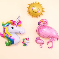 Детский воздушный шар, украшение, макет, единорог, фламинго, подарок на день рождения