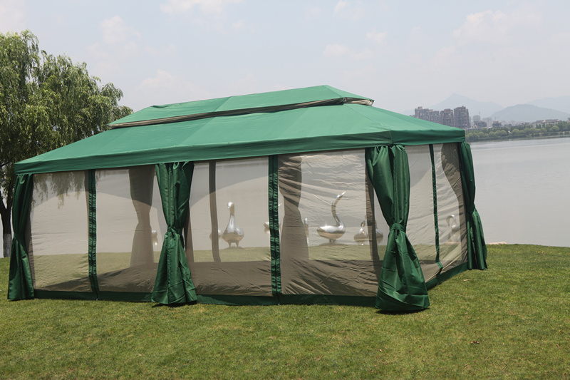 3X6m Luxury Dark Green (Including Double Curtains)Rome Tent outdoors pavilion commercial Tent garden villa courtyard Awning outdoor automobile Canopy Wedding