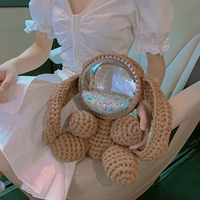 Маленький кролик с коричневым материалом для отправки учебника+цветной мяч