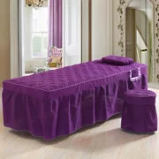 Bedspread bedspread đơn lớp mỹ phẩm thông thường bộ thẩm mỹ viện khăn trải giường massage đặc biệt một mảnh hình thang tròn đầu vuông - Trang bị tấm