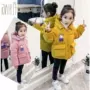 Quần áo cotton mùa đông 2018 mới cho bé dày 1-3 tuổi áo khoác cotton 2 bé gái áo cotton - Quần áo độn bông thể thao áo phao nike