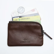 LANSPACE của nam giới da nhỏ purse top lớp da túi chìa khóa của phụ nữ gói thẻ nhỏ chìa khóa xe túi