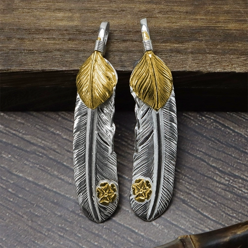 Ivalan Takahashi Goros Goros Golden Feather Pendant Peant
