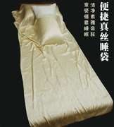 Sản phẩm mới 100 lụa du lịch kinh doanh du lịch khách sạn nghỉ dưỡng thân thiện với da đơn túi ngủ đôi - Túi ngủ