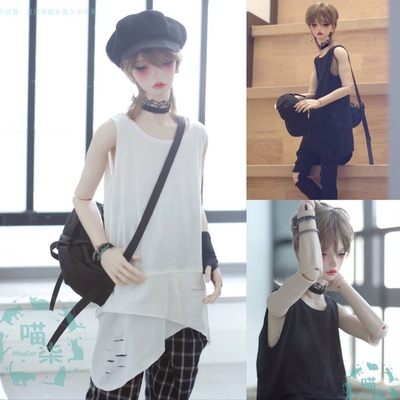 taobao agent Bjd baby clothes loose piercing bottoming vest top top three -point Uncle SD17 Uncle Meow Qi spot