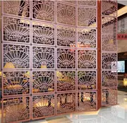 Màn hình phòng khách Trung Quốc giả gỗ cổ điển chạm khắc màn hình gấp văn phòng phòng ngủ lối vào thời trang rỗng vách ngăn - Màn hình / Cửa sổ