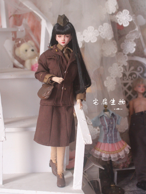 taobao agent White saffhelist collar denomination baby jacket set 1/6bjd special FR Barbby St Kissmela Bedoll