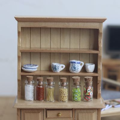 taobao agent #[Simulation seasoning bottle] 12 points BJD food and play OB11 baby to take pictures with kitchen baby house glass bottle dried fruit