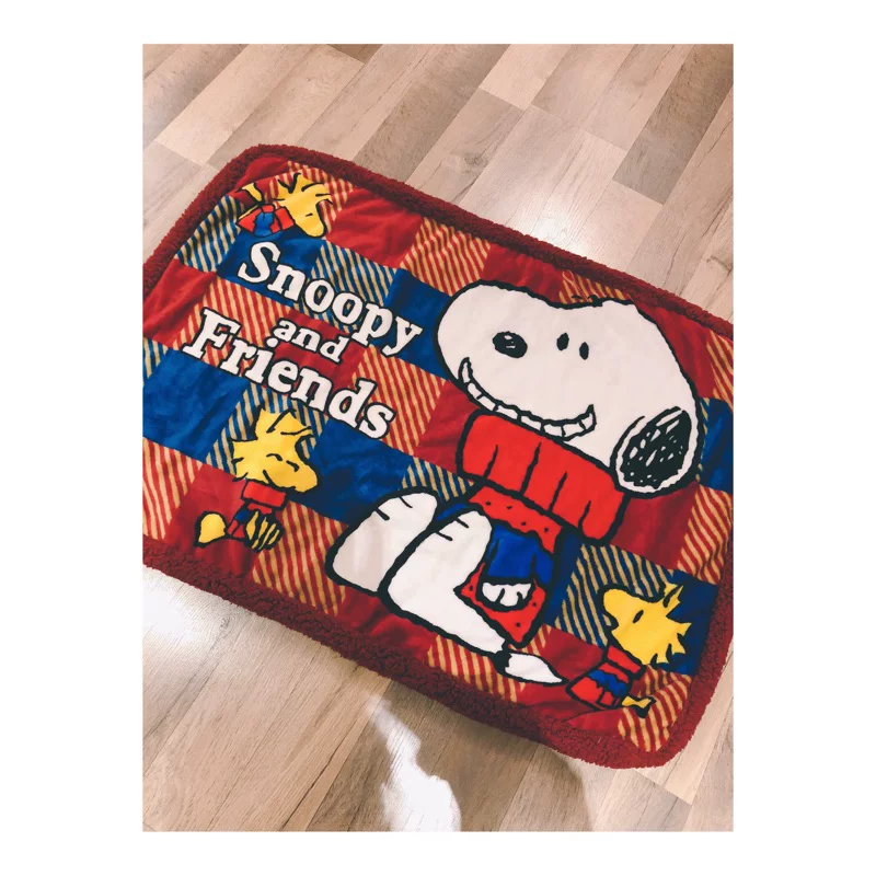 Snoopy, японское одеяло-дуайт, бархатное покрытие, (Physicals)