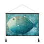 Bắc âu fish ins treo vải cotton linen tấm thảm phòng ngủ đầu giường tường vải băngcarm meter box bìa tranh thảm tròn trang trí