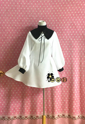 taobao agent [Three Color Jin] Cosplay Deemo Little Girl Alice Music Mobile Games White Dress