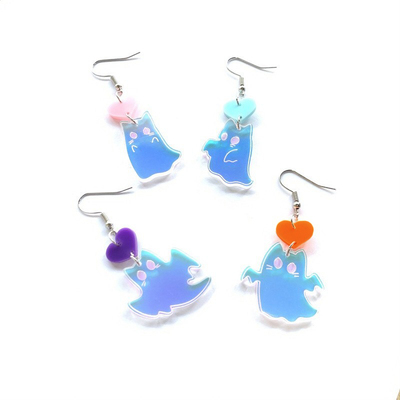 taobao agent Ghost cute earrings, Japanese accessory, Lolita style, halloween