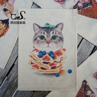 Cats Special Custom Stable Curting Guofeng Cartoon Cute Cat Anti -Blocking Canged Cats, брызгившись на стену и бесплатную доставку