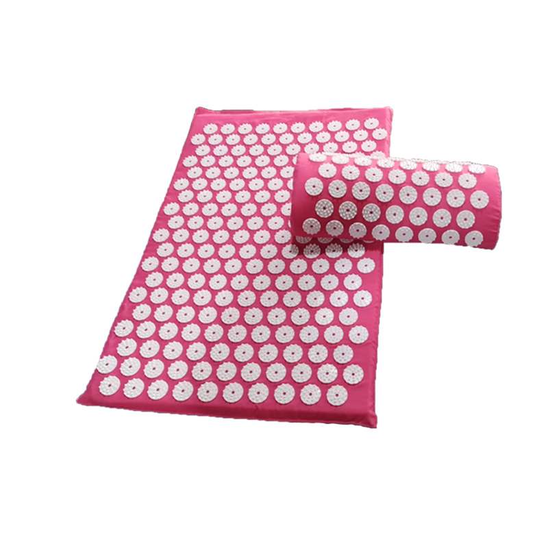Pink Needle Pad + Headrestyoga Massage cushion acupuncture Massage cushion Yoga Mat acupoint Massage cushion acupuncture Cushions acupuncture pillow Back Massage cushion